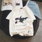 Short-sleeve Orca Print T-shirt
