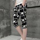 Set Of 2: Print Capri Sweatpants