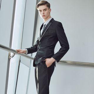 Set: Silm Fit Blazer + Dress Pants / + Shirt