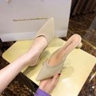 Round Heel Knit Mules