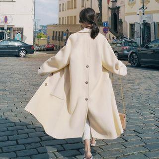 Slit-back Oversized Coat