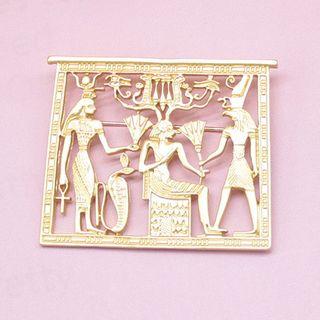Pharaoh Brooch As Shown In Figure - One Size
