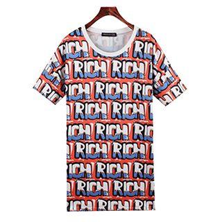 Letter Short-sleeve Dress
