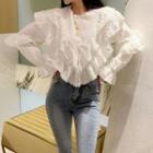 Long-sleeve Ruffled Top / Skinny Jeans