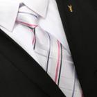 Plaid Neck Tie Zsld024 - White - One Size
