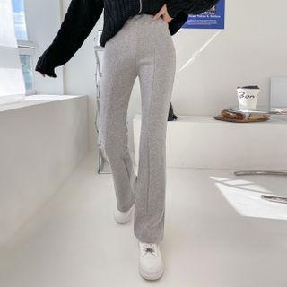Seam-trim Fleece Boot-cut Pants