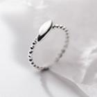 Sterling Silver Geomatical Open Ring Silver - One Size