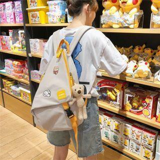 Nylon Backpack With Pins
