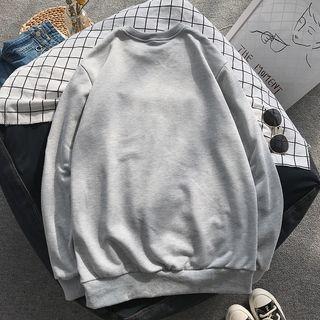 Coffee Embroidered Pullover