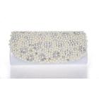 Embellished Faux Pearl Clutch