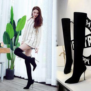 Pointed Toe High Heel Over-the-knee Boots