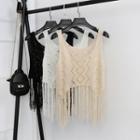 Fringed Lace Tank Top