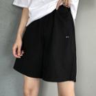 Lettering Sports Wide Shorts