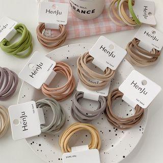 Set Of 6 : Plain Hair Tie