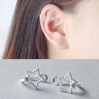 Star Sterling Silver Ear Cuffs
