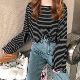 Oversize Stripe Long-sleeve T-shirt