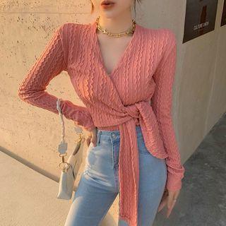 Knotted Smocked Blouse