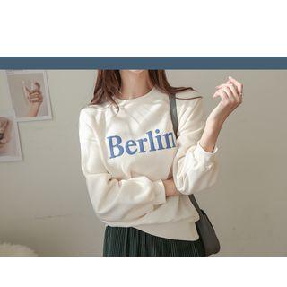 Berlin Printed Fleece-lined Sweatshirt