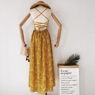 Floral Open Back Sundress
