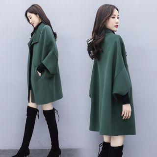 Wide-sleeve Plain Coat