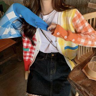 Check Light Cardigan Multicolor - One Size