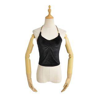 Chain Strap Halter Neck Camisole Top