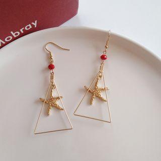 Starfish & Triangle Dangle Earring