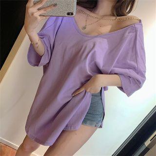 Short-sleeve Chained Back T-shirt