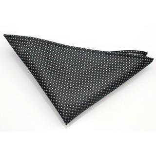 Dotted Pocket Square Black - One Size