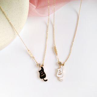 Alloy Cat Pendant Necklace
