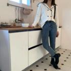 Sailor Collar Long-sleeve Knit Top