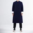 Long-sleeve Frog-buttoned Padded Top