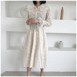 Fringed Midi Shirtdress