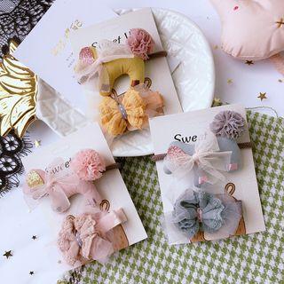 Dog / Mesh Bow Hair Tie / Hair Clip (various Designs)