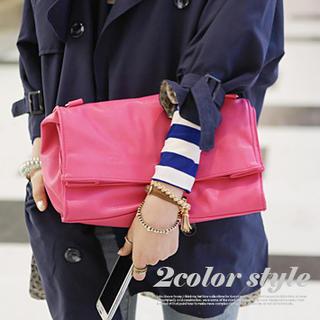 Folded Clutch With Shoulder Strap