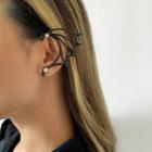 Bat Halloween Ear Cuff Black - One Size