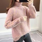 Furry Turtle-neck Sweater