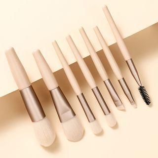 Set Of 7: Makeup Brush Set Of 7 - Nude - One Size