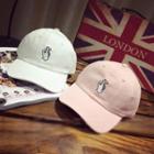 Embroidered Snapping Hand Baseball Cap