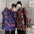 Flame Print Long-sleeve Shirt