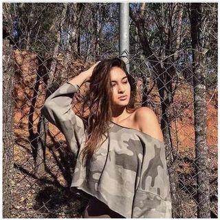 Camouflage Dropped Sweatshirt
