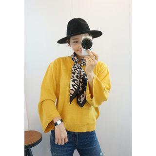 Loose-fit Colored Knit Top