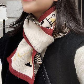 Cartoon Knit Scarf As Shown In Figure - One Size