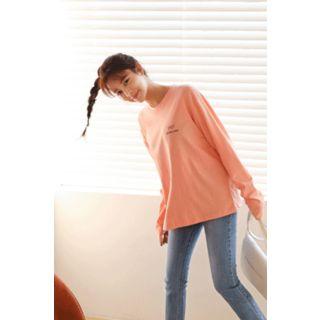 Crewneck Heart Lettering T-shirt