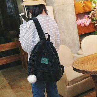 Corduroy Zip Backpack