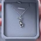 925 Sterling Silver Rabbit Pendant Necklace Rabbit Necklace - One Size