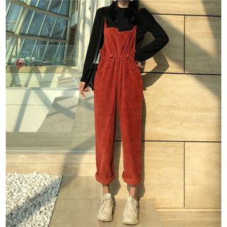 Long-sleeve T-shirt / Corduroy Jumper Pants