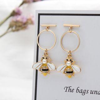 Faux Pearl Bee Dangle Earring As Shown In Figure - One Size