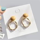 925 Sterling Silver Twisted Hoop Drop Earring 1 Pair - Earrings - One Size