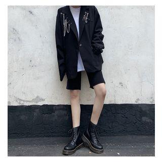Pin-accent Blazer
